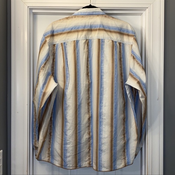 Tommy Bahama Denim Collection Striped Casual Shirt - Picture 5 of 8